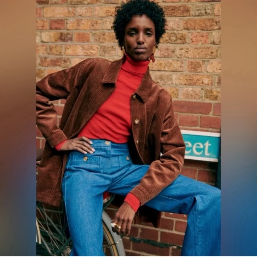 Sezane Madenn Jacket Corduroy Red Rust
Brown Size 44 US 12 - Picture 9 of 9